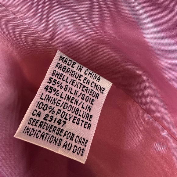 Talbots Women’s Vintage Mauve Button Down Scoop Neck Blazer - Picture 5 of 8